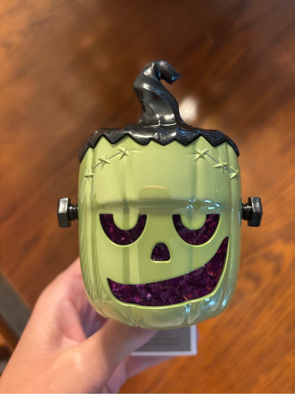 Green Frankenstein Pumpkin Decorative Accent - bath and body works